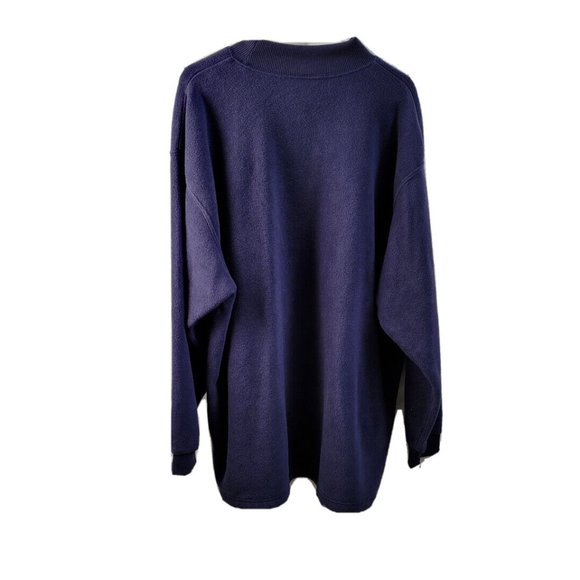 NWOT XXL Vtg Disneyland Winnie the Pooh Hunny Embroidered Navy Fleece Sw… - Picture 5 of 5